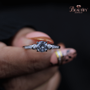 Elongated Cushion Cut Lab Grown Diamond Solitaire Engagement Ring